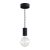  EIVA ELEGANT outdoor pendant lamp with 1.5 m textile cable, silicone ceiling rose and lamp holder IP65 waterproof