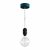  EIVA outdoor pendant lamp for lampshades with 1.5 m textile cable, silicone ceiling rose and lamp holder IP65 waterproof