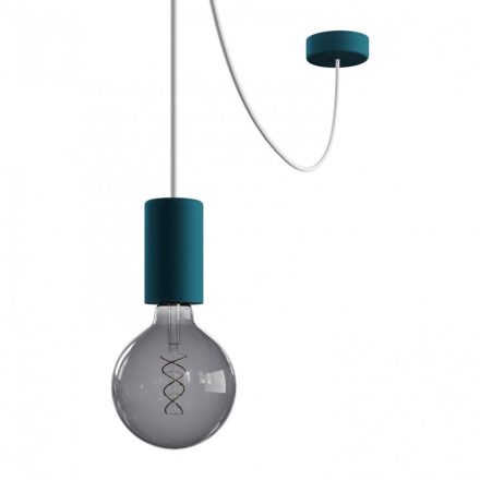 EIVA ELEGANT outdoor pendant lamp with 5 m textile cable, decentralizer, ceiling rose and lamp holder IP65 waterproof