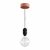  EIVA outdoor pendant lamp for lampshades with 1.5 m textile cable, silicone ceiling rose and lamp holder IP65 waterproof