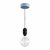  EIVA outdoor pendant lamp for lampshades with 1.5 m textile cable, silicone ceiling rose and lamp holder IP65 waterproof