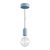  EIVA PASTEL outdoor pendant lamp with 1.5 m textile cable, colored silicone ceiling rose and lamp holder IP65 waterproof