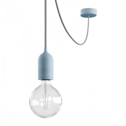  EIVA PASTEL outdoor hanging lamp with 5 mt textile cable, decentralizer, ceiling rose and lamp holder IP65 waterproof