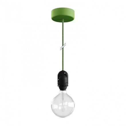  EIVA outdoor pendant lamp for lampshades with 1.5 m textile cable, silicone ceiling rose and lamp holder IP65 waterproof