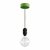  EIVA outdoor pendant lamp for lampshades with 1.5 m textile cable, silicone ceiling rose and lamp holder IP65 waterproof