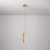  Hanging lamp with wooden lampshade for Tub-E27 spotlight