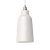  Hanging lamp with textile cable, bottle with ceramic lampshade and metal details - Made in Italy - Bulb included