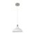  Hanging lamp with textile cable, Bistrot lamp shade and metal details - Made in Italy - With bulb