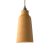  Hanging lamp with textile cable, bottle with ceramic lampshade and metal details - Made in Italy - Bulb included