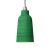  Hanging lamp with textile cable, bottle with ceramic lampshade and metal details - Made in Italy - Bulb included