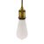  Hanging lamp with twisted textile cable and aluminum lamp holder - Made in Italy - Bulb included