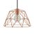  Hanging lamp with textile cable, dome lampshade and metal details - Made in Italy - Bulb included