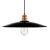  Hanging lamp with textile cable, ceramic plate lamp shade and metal details - Made in Italy - With bulb