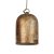  Hanging lamp with textile cable and lampshade Mini Bell XS ceramic shade - Made in Italy - Bulb accessory