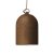  Hanging lamp with textile cable and lampshade Mini Bell XS ceramic shade - Made in Italy - Bulb accessory