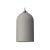  Hanging lamp with textile cable and Bell XL ceramic lampshade - Made in Italy - Bulb included