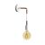  Fermaluce Metal wall lamp with bent extension and hanging lamp holder