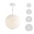  Hanging lamp with spherical lampshade