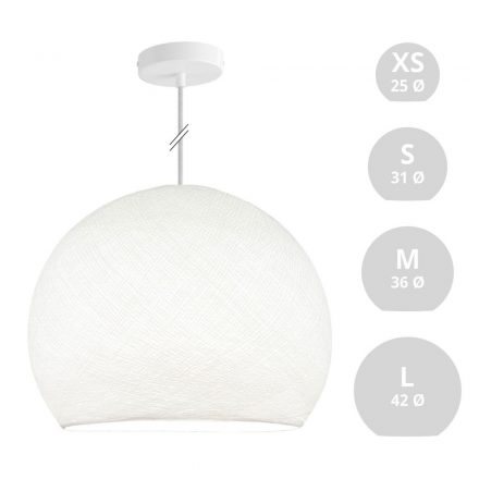  Hanging lamp dome with lampshade