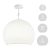  Hanging lamp dome with lampshade