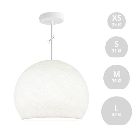  Hanging lamp dome with lampshade