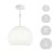  Hanging lamp dome with lampshade