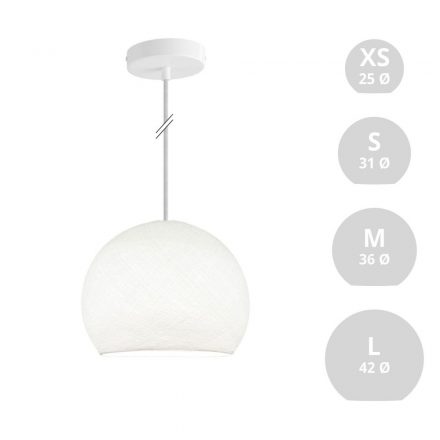  Hanging lamp dome with lampshade