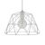  Hanging lamp with textile cable, dome lampshade and metal details - Made in Italy - Bulb included