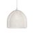  Hanging lamp with textile cable, Ghostbell XL lampshade and metal details - Made in Italy - Including bulb