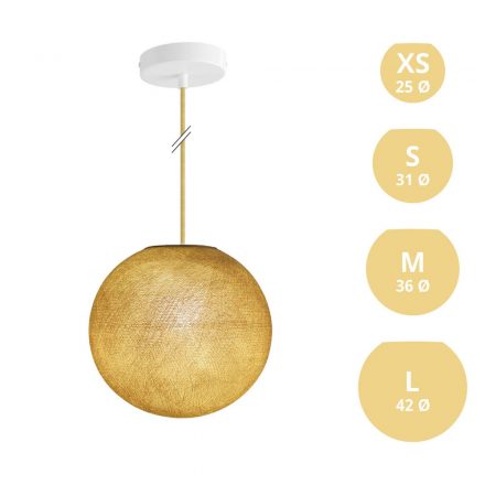  Hanging lamp with spherical lampshade