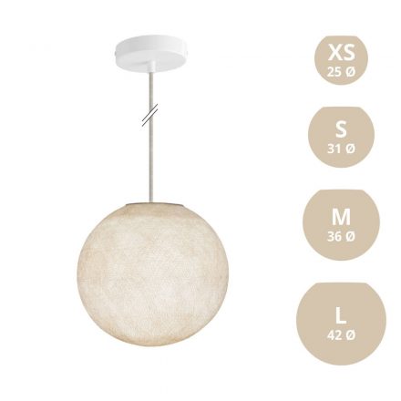  Hanging lamp with spherical lampshade