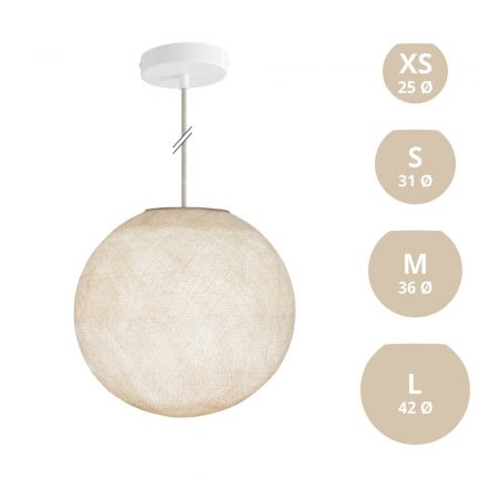  Hanging lamp with spherical lampshade