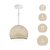  Hanging lamp dome with lampshade