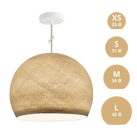  Hanging lamp dome with lampshade