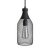  Hanging lamp with textile cable, Jéroboam bottle lamp shade and metal details - Made in Italy - Including bulb