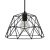  Hanging lamp with textile cable, dome lampshade and metal details - Made in Italy - Bulb included