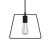  Hanging lamp with textile cable, Duedì Base lampshade and metal details - Made in Italy - Including bulb