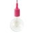  Hanging lamp with textile cable and silicone details - Made in Italy - Bulb included