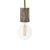  Hanging lamp with marine cord XL and small bark lamp holder - Made in Italy - Bulb included