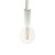  Hanging lamp 3XL 30mm with marine cord painted wood details - Made in Italy - Bulb included