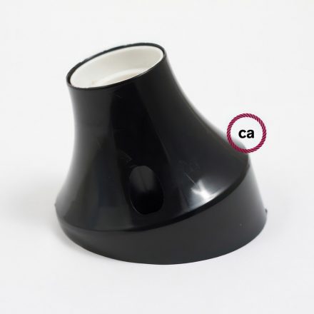  45° thermoplastic wall or ceiling lamp holder