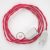  Fuchsia rayon fabric TM08 2P 10A Extension cable Made in Italy