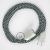  White-black two-tone rayon fabric RP04 2P 10A Extension cable Made in Italy