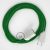  Green rayon fabric RM06 2P 10A Extension cable Made in Italy