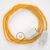  Yellow rayon fabric TM10 2P 10A Extension cable Made in Italy