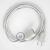  White Cotton fabric RC01 2P 10A Extension cable made in Italy