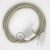  Dove Cotton fabric RC43 2P 10A Extension cable made in Italy