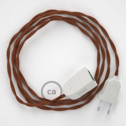  Deer cotton fabric TC23 2P 10A Extension cable Made in Italy