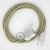  Neutral Natural Linen fabric RN01 2P 10A Extension cable Made in Italy