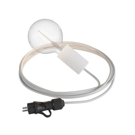 Eiva Snake Elegant, portable outdoor lamp, 5 m textile cable, IP65 waterproof lamp holder and connector